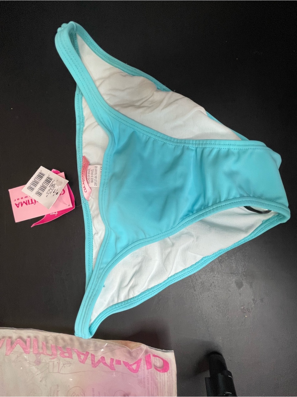 NWT Cia. Marítima Light Blue Tanga Bikini Bottom Size M
